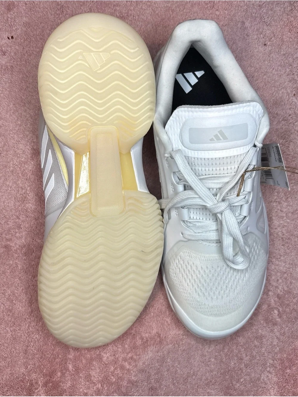 adidas Avaluxe Women Size 7.5 Tennis White Sneakers Athletic Shoes JQ7080